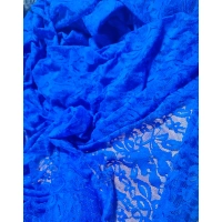 Delikatna elastyczna Koronka tiulowa chabrowa szer.150cm